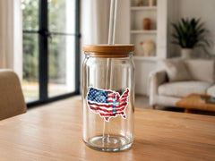 American Flag and Cross | Vinyl Stickers | Christian Sticker