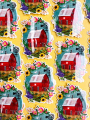 Barn Clear Sticker