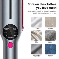 Handheld Garment Steamer & Portable Steam Iron – 7 Modes, 15s Fast Heat, LED Display