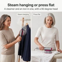 Handheld Garment Steamer & Portable Steam Iron – 7 Modes, 15s Fast Heat, LED Display