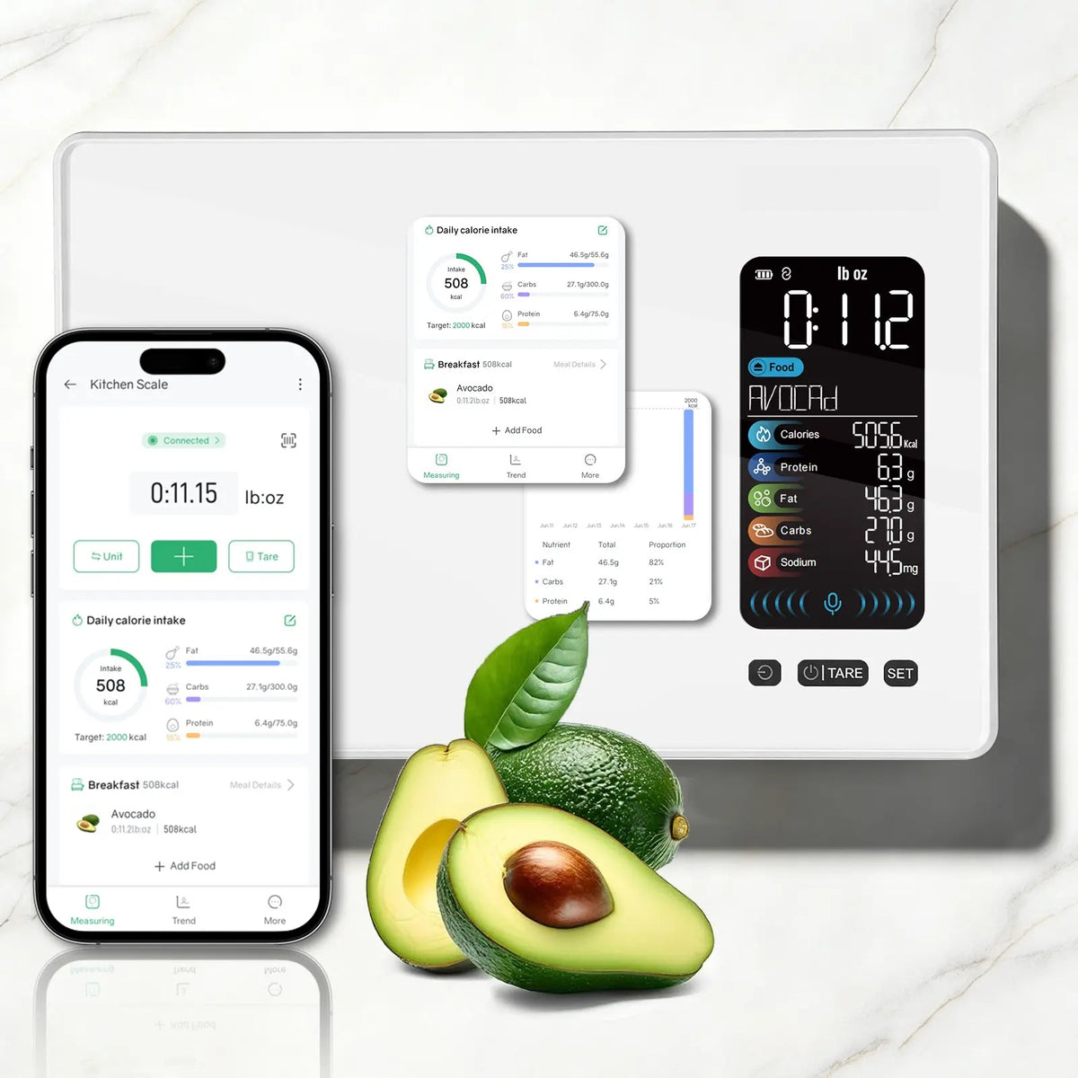 Smart Food Scale with AI Calorie & Nutrition Tracking