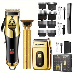 Professional Blonde Hair Clipper & Trimmer Kit