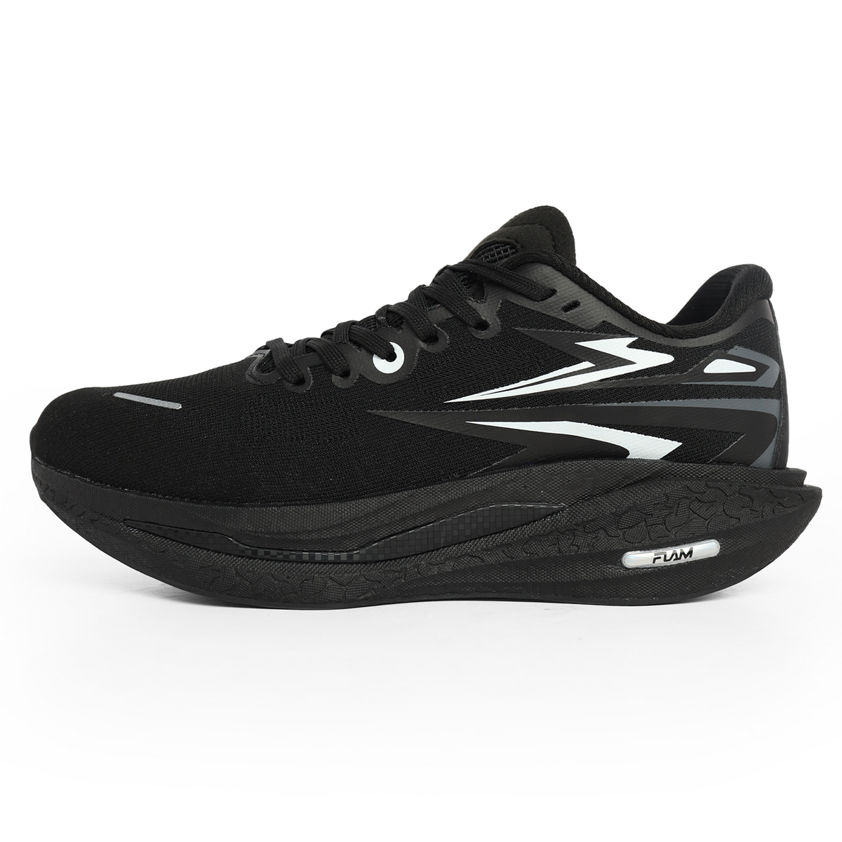 Flam Men’s Sports Running Shoes - Full Black