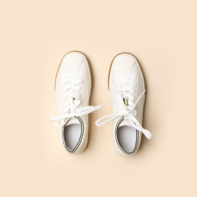Rothy -  Lace Up Sneakers - White