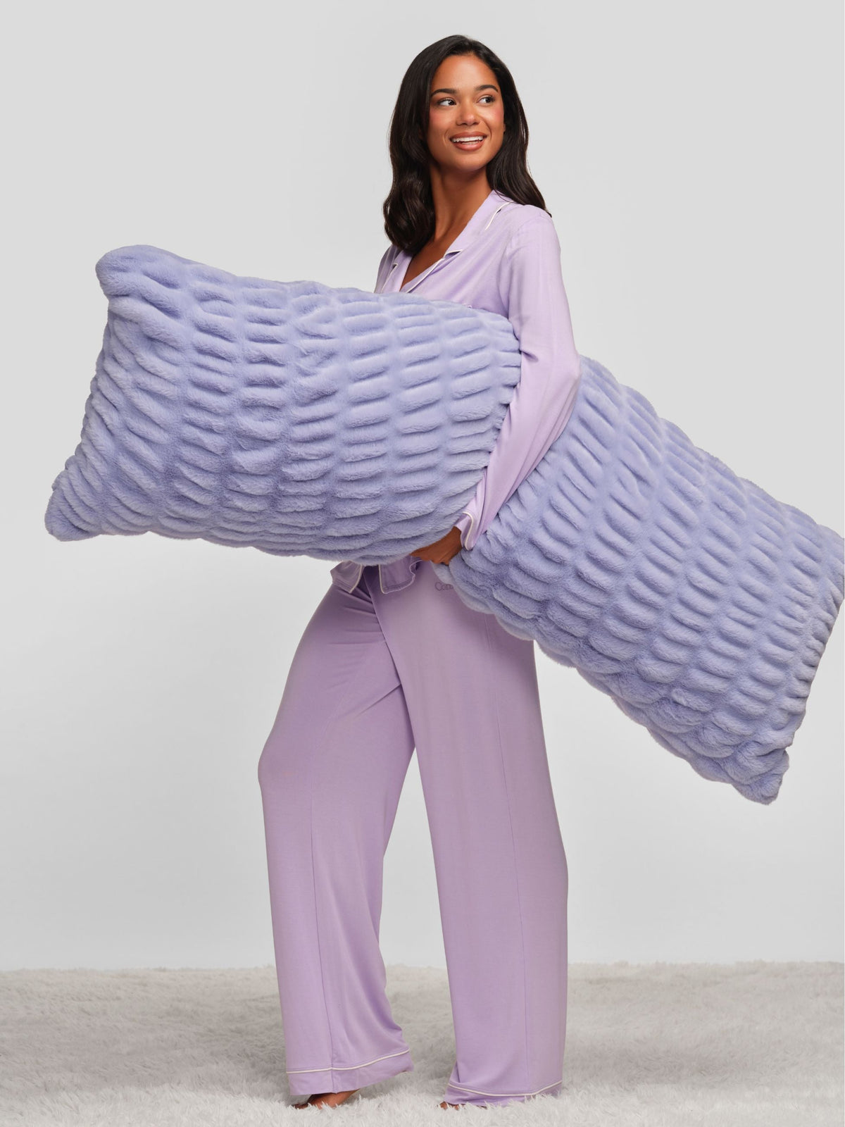 Oversized Plush Full Body Pillow – Soft, Cozy & Machine-Washable Cover
