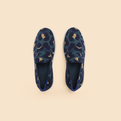 Rothy - Women - Slip On Sneaker - Animal Print - Blue