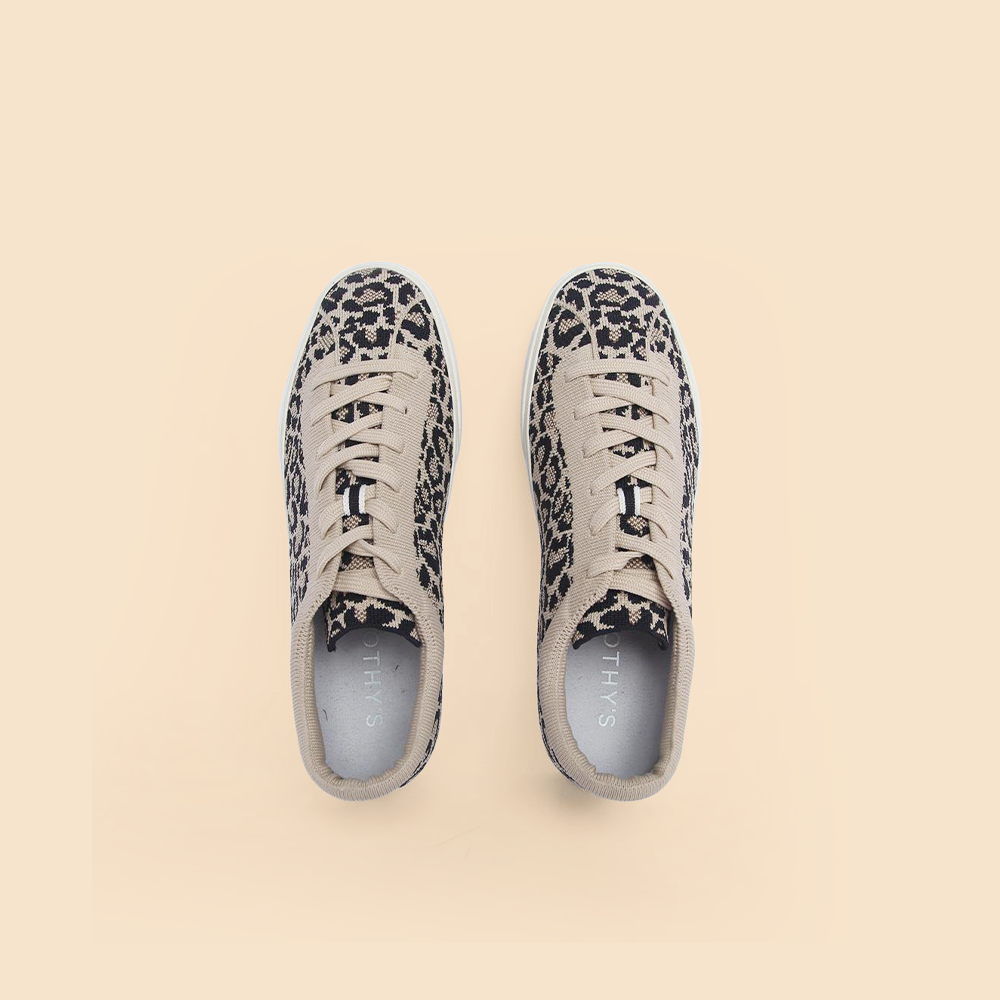 Rothy - Women - Lace Up Sneakers - Desert Cat