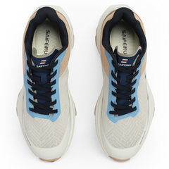 Saifeinu - Men's Flex Run Comfort Shoes – White & Blue