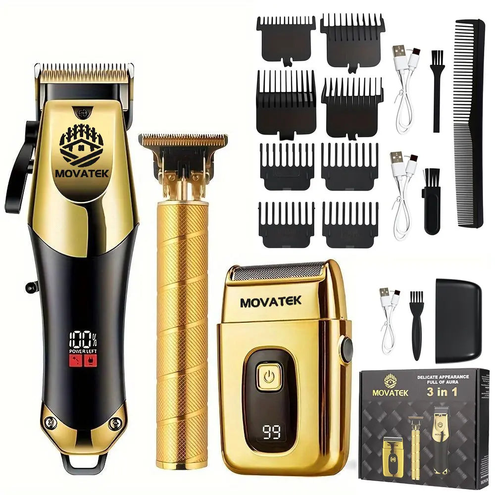 Professional Blonde Hair Clipper & Trimmer Kit