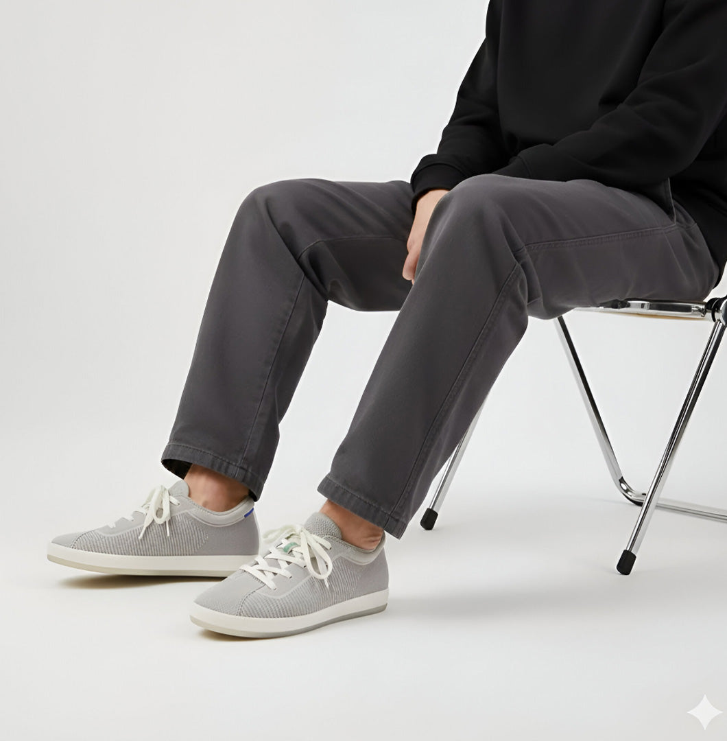 Rothy  - Lace Up Sneakers - Gray