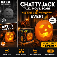 🎁 Halloween Special Price 🎃 Jabberin' Jack Animated Talking & Singing Pumpkin